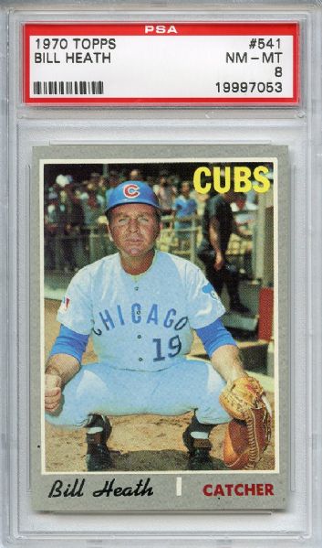 1970 Topps 541 Bill Heath PSA NM-MT 8