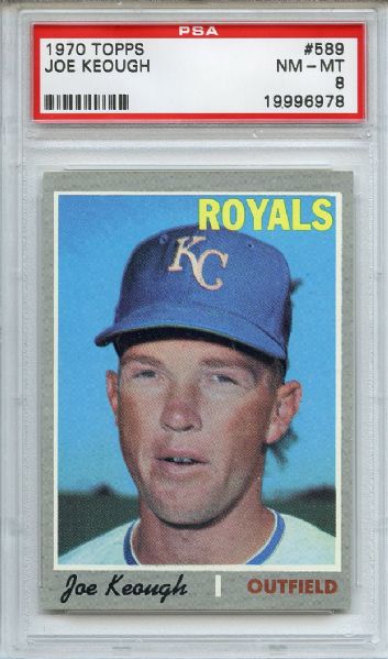 1970 Topps 589 Joe Keough PSA NM-MT 8