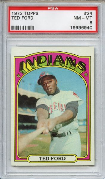 1972 Topps 24 Ted Ford PSA NM-MT 8