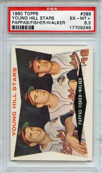 1960 Topps 399 Young Hill Stars PSA EX-MT+ 6.5