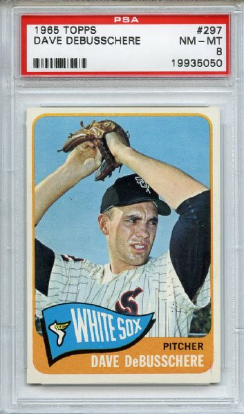 1965 Topps 297 Dave Debusschere PSA NM-MT 8