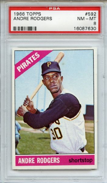 1966 Topps 592 Andre Rogers PSA NM-MT 8