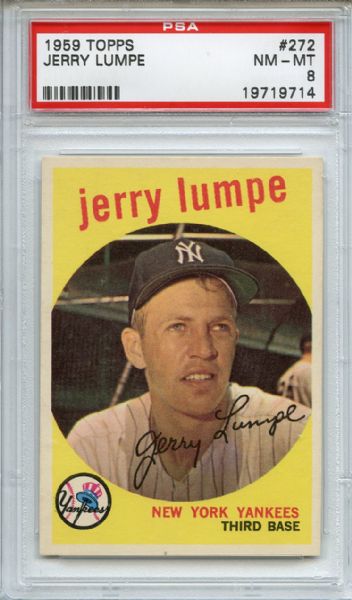 1959 Topps 272 Jerry Lumpe PSA NM-MT 8