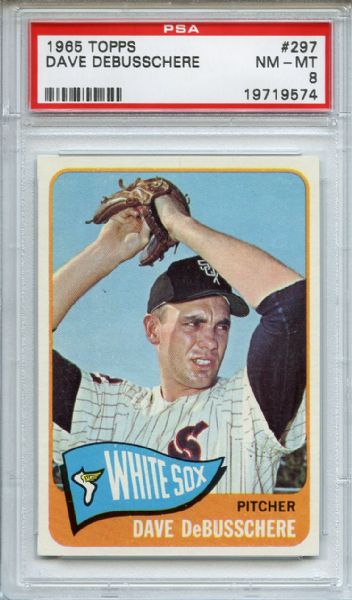 1965 Topps 297 Dave DeBusschere PSA NM-MT 8