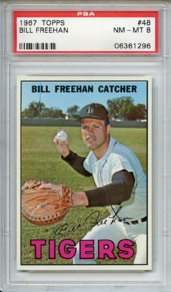 1967 Topps 48 Bill Freehan PSA NM-MT 8
