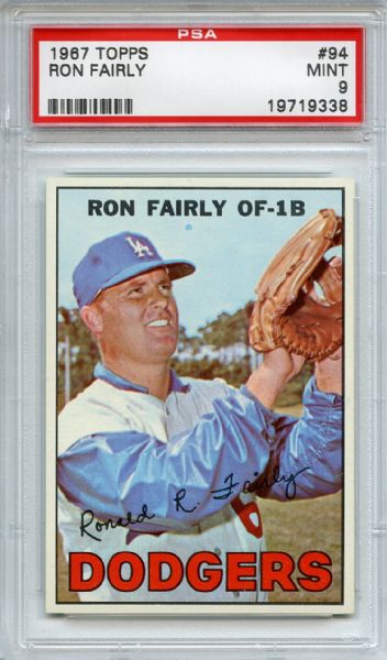 1967 Topps 94 Ron Fairly PSA MINT 9