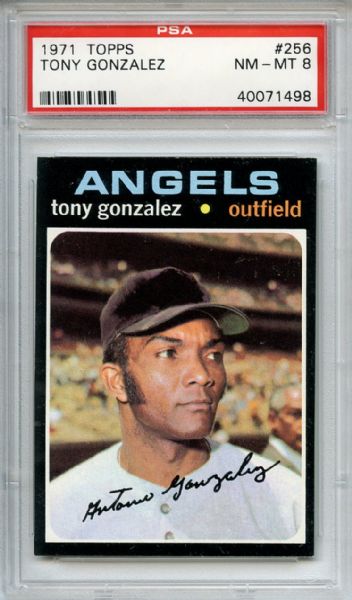 1971 Topps 256 Tony Gonzalez PSA NM-MT 8