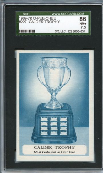 1969 O-Pee-Chee 227 Calder Trophy SGC NM+ 86 / 7.5