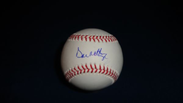 Don Mattingly Signed OML Baseball JSA COA