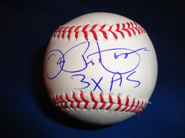 Joe Pepitone Signed OML Baseball 3 X AS JSA COA