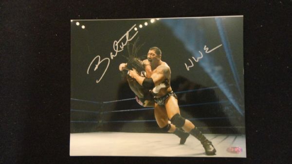Bautista - WWE Wrestling Champion - Signed 8x10 Photograph Steiner