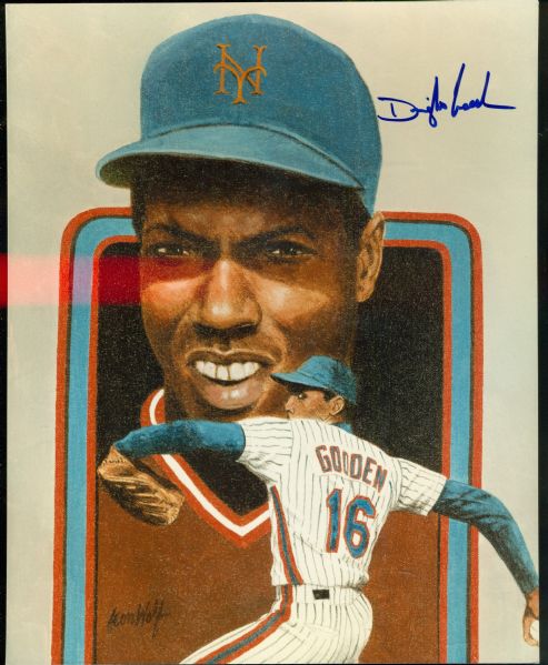 Dwight Gooden Signed 8x10 Character Photo JSA