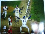 1986 New York Mets Reunion Team Signed 16 x 20 Photograph 31 Signatures JSA LOA