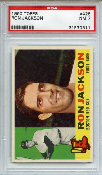 1960 Topps 426 Ron Jackson PSA NM 7