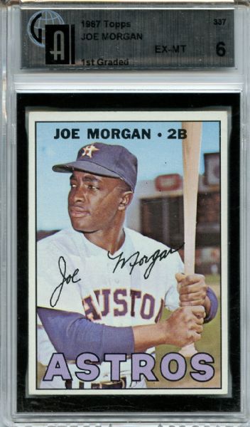 1967 Topps 337 Joe Morgan GAI EX-MT 6