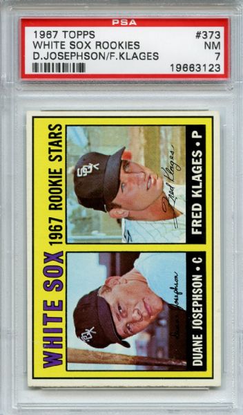 1967 Topps 373 Chicago White Sox Rookies PSA NM 7