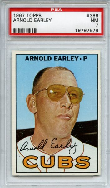 1967 Topps 388 Arnold Earley PSA NM 7