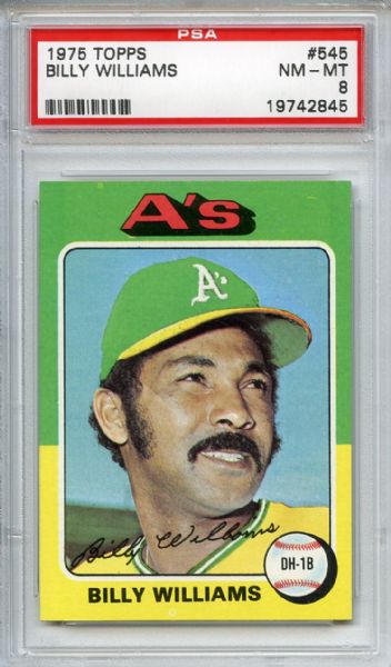 1975 Topps 545 Billy Williams PSA NM-MT 8