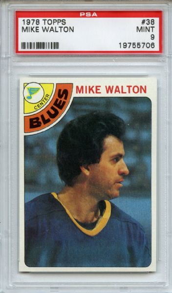 1978 Topps 38 Mike Walton PSA MINT 9