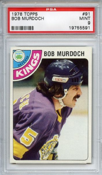 1978 Topps 91 Bob Murdoch PSA MINT 9