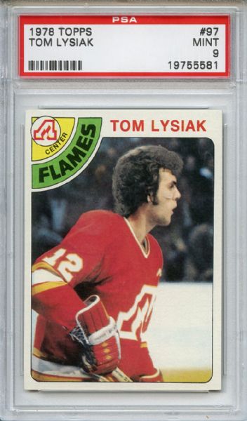 1978 Topps 97 Tom Lysiak PSA MINT 9