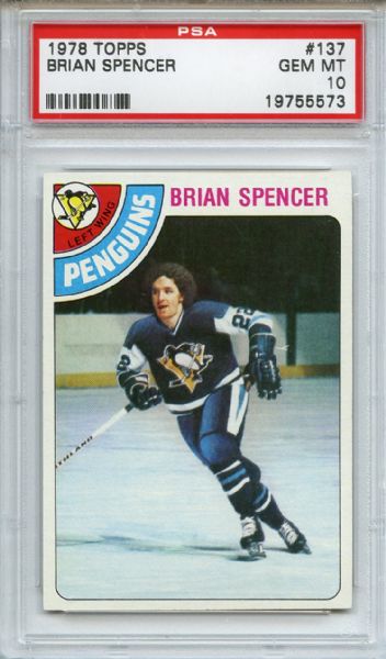 1978 Topps 137 Brian Spencer PSA GEM MT 10
