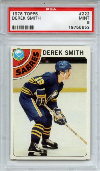 1978 Topps 222 Derek Smith PSA MINT 9