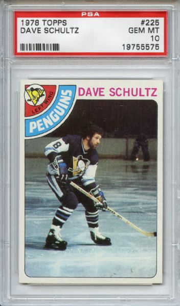 1978 Topps 225 Dave Schultz PSA GEM MT 10