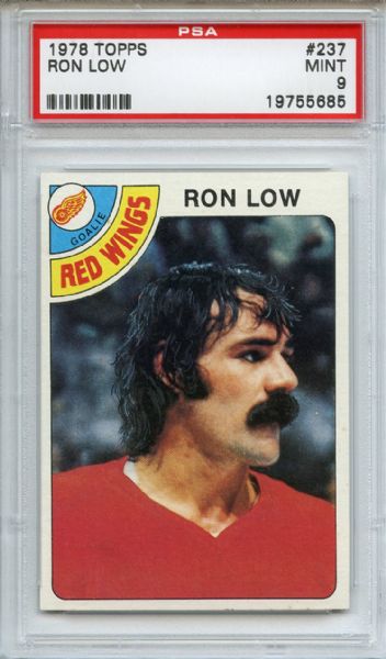1978 Topps 237 Ron Low PSA MINT 9