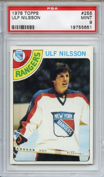 1978 Topps 255 Ulf Nilsson PSA MINT 9