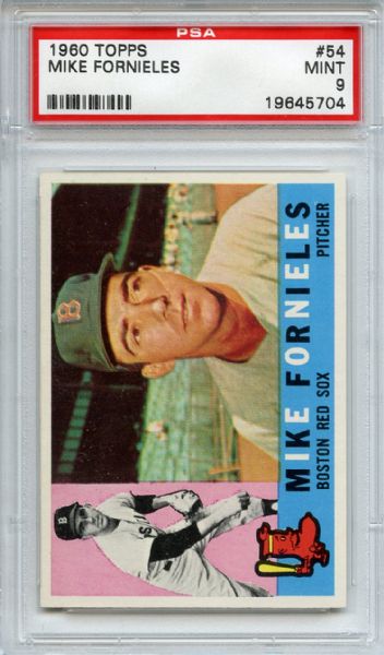 1960 Topps 54 Mike Fornieles PSA MINT 9