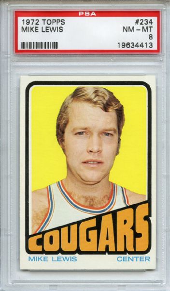 1972 Topps 234 Mike Lewis PSA NM-MT 8