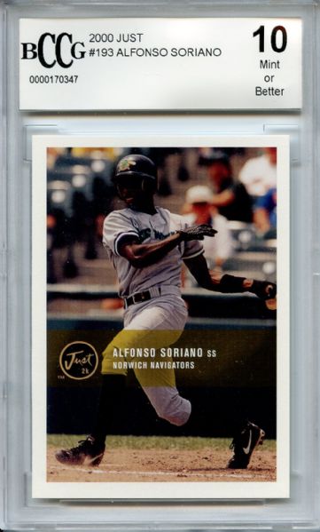 2000 Just 193 Alfonso Soriano BCCG 10
