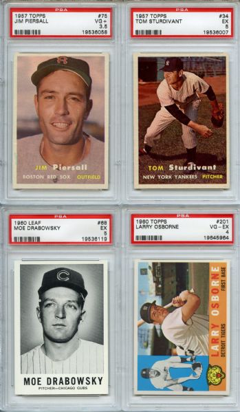 (21) 1957 Topps-1967 Topps Baseball Lot Graded by PSA