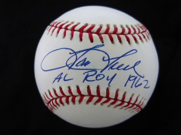 Tom Tresh Signed AL ROY 1962 OAL Baseball PSA/DNA