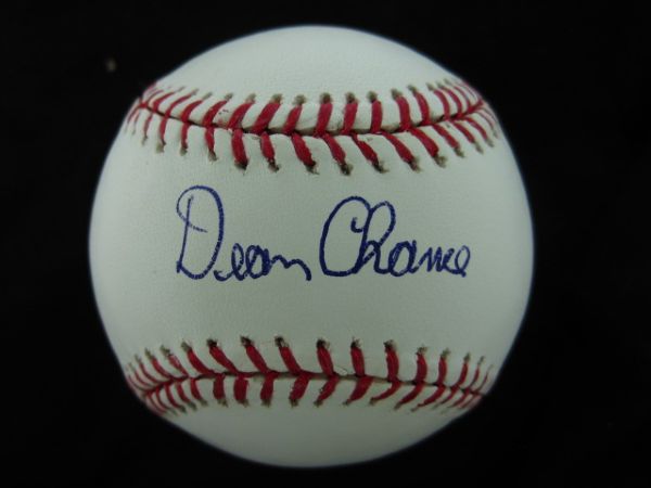 Dean Chance Signed OML Baseball PSA/DNA