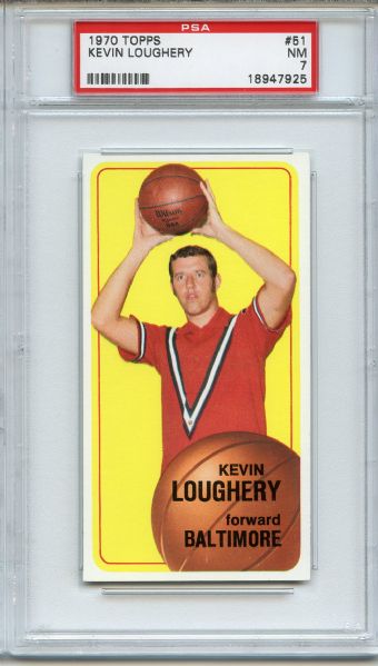 1970 Topps 51 Kevin Loughery PSA NM 7