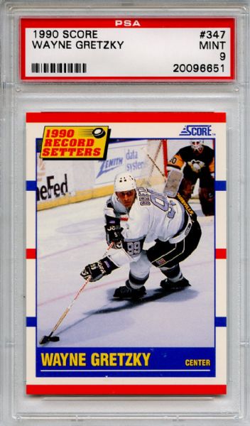 1990 Score 347 Wayne Gretzky PSA MINT 9