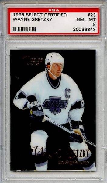 1995 Select Certified 23 Wayne Gretzky PSA NM-MT 8