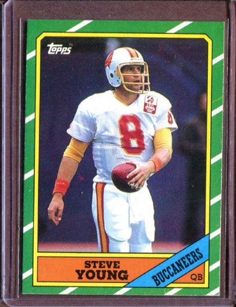 1986 Topps 374 Steve Young Rookie NM