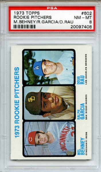 1973 Topps 602 Rookie Pitchers PSA NM-MT 8