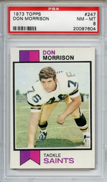 1973 Topps 247 Don Morrison PSA NM-MT 8