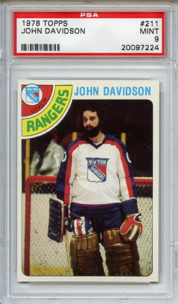 1978 Topps 211 John Davidson PSA MINT 9