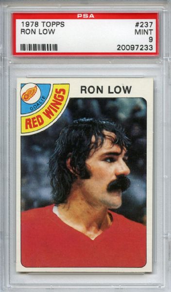 1978 Topps 237 Ron Low PSA MINT 9
