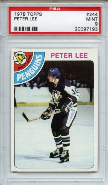 1978 Topps 244 Peter Lee PSA MINT 9