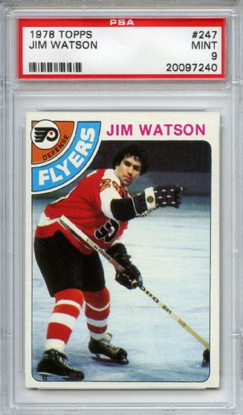 1978 Topps 247 Jim Watson PSA MINT 9