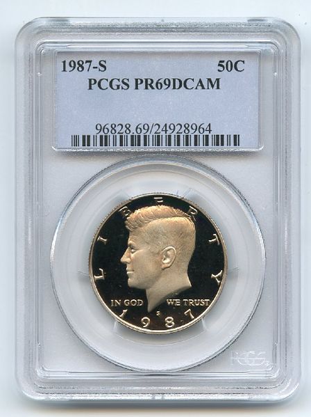 1987 S Kennedy Half Dollar PCGS PR69DCAM
