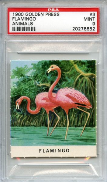 1960 Golden Press Animals 3 Flamingo PSA MINT 9