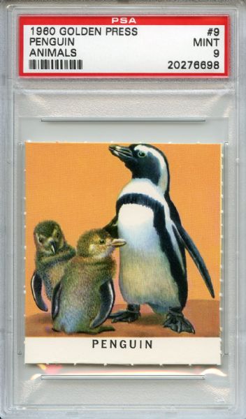 1960 Golden Press Animals 9 Penguin PSA MINT 9