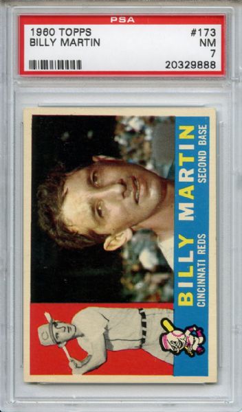 1960 Topps 173 Billy Martin PSA NM 7